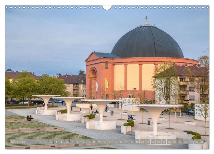 Produktbild: Darmstadt im Licht (Wandkalender 2026 DIN A3 quer), CALVENDO Monatskalender