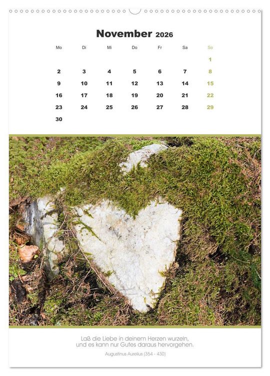 Produktbild: Attraktive Herzmotive 2026 (Wandkalender 2026 DIN A2 hoch), CALVENDO Monatskalender