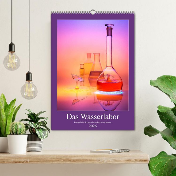 Produktbild: Das Wasserlabor (Wandkalender 2026 DIN A2 hoch), CALVENDO Monatskalender