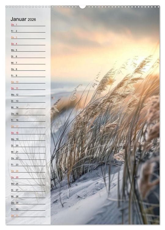 Produktbild: Maritim, Deutschlands K&uuml;sten (Wandkalender 2026 DIN A2 hoch), CALVENDO Monatskalender