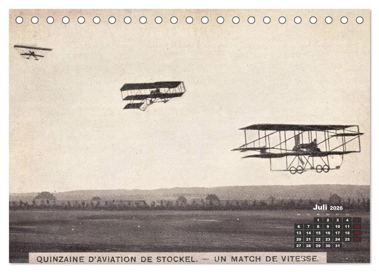 Produktbild: Doppeldecker entdeckt auf historischen Postkarten (Tischkalender 2026 DIN A5 quer), CALVENDO Monatskalender