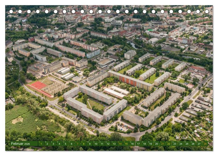Produktbild: Eberswalde in Luftbildern (Tischkalender 2026 DIN A5 quer), CALVENDO Monatskalender