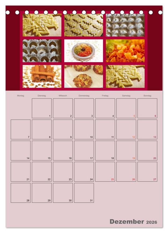 Produktbild: Food (Tischkalender 2026 DIN A5 hoch), CALVENDO Monatskalender