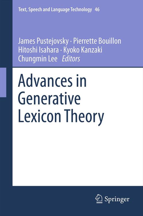 Produktbild: Advances in Generative Lexicon Theory
