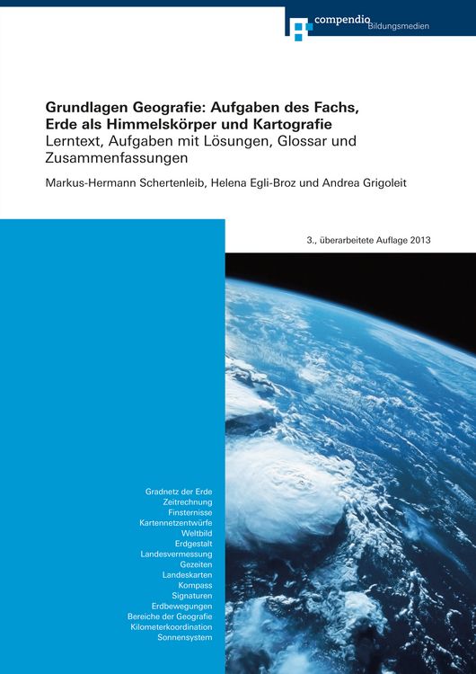Produktbild: Grundlagen Geografie: Aufgaben des Fachs, Erde als Himmelsk&ouml;rper und Kartografie