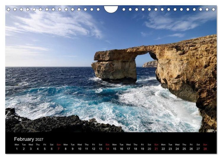 Produktbild: Malta. The sunny island full of charm. (Wall Calendar 2027 DIN A4 landscape), CALVENDO 12 Month Wall Calendar