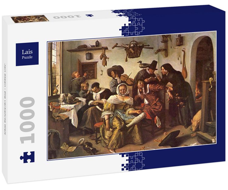 Produktbild: Lais Puzzle Jan Steen - Die verkehrte Welt 1000 Teile