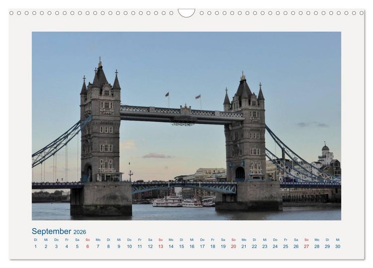 Produktbild: Stippvisite in London (Wandkalender 2026 DIN A3 quer), CALVENDO Monatskalender