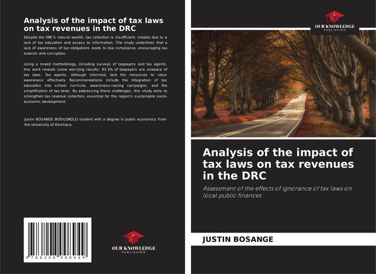 Produktbild: Analysis of the impact of tax laws on tax revenues in the DRC