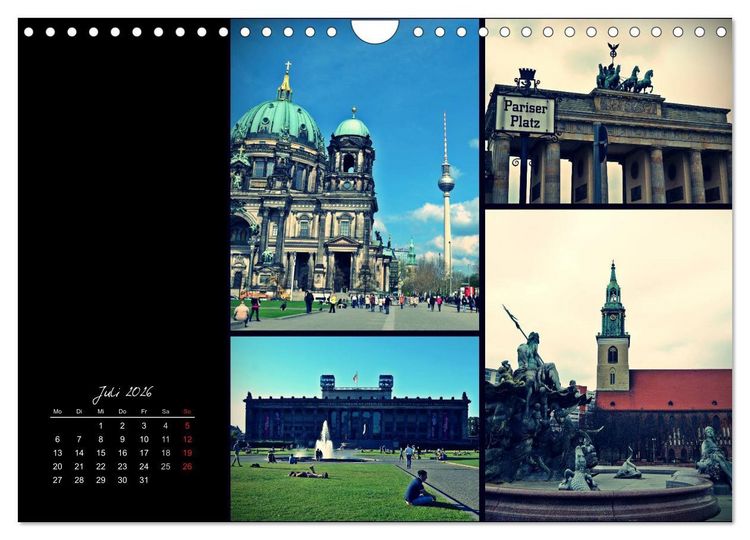 Produktbild: BERLIN horizontal (Wandkalender 2026 DIN A4 quer), CALVENDO Monatskalender