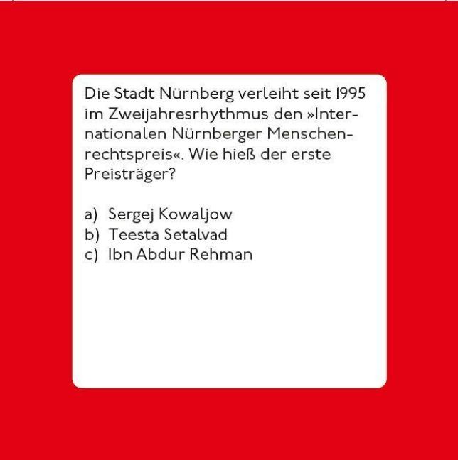 Produktbild: Das N&uuml;rnberg-Quiz (Neuausgabe)