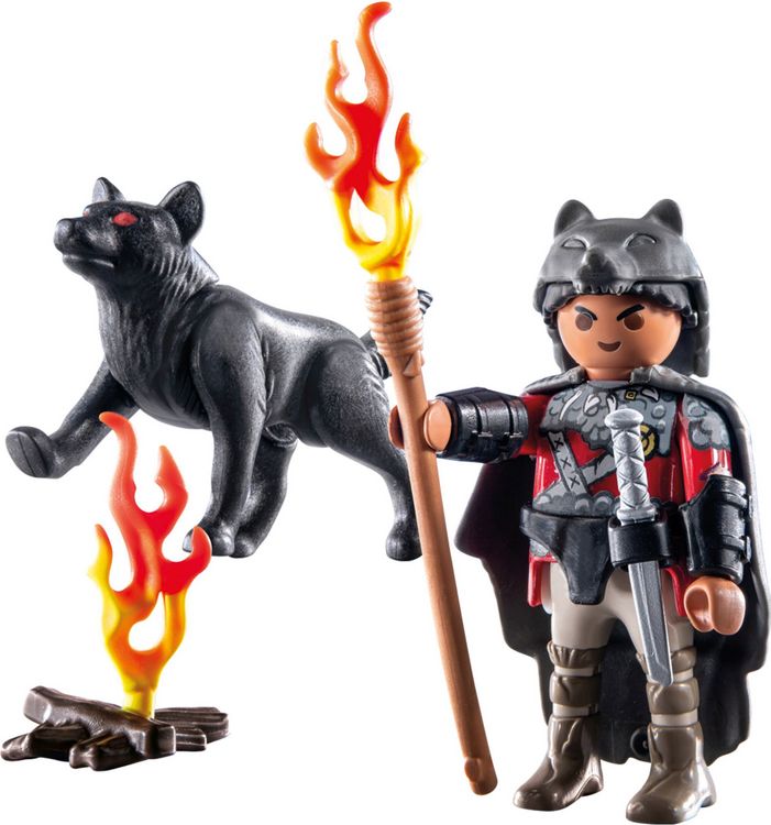 Produktbild: PLAYMOBIL 71482 Krieger mit Wolf