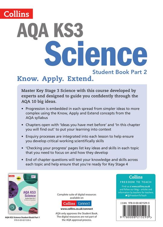 Produktbild: AQA KS3 Science Student Book Part 2