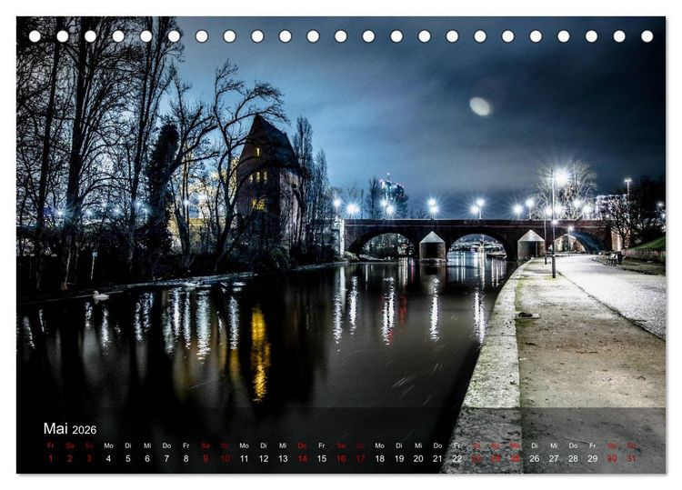 Produktbild: Frankfurt city view (Tischkalender 2026 DIN A5 quer), CALVENDO Monatskalender