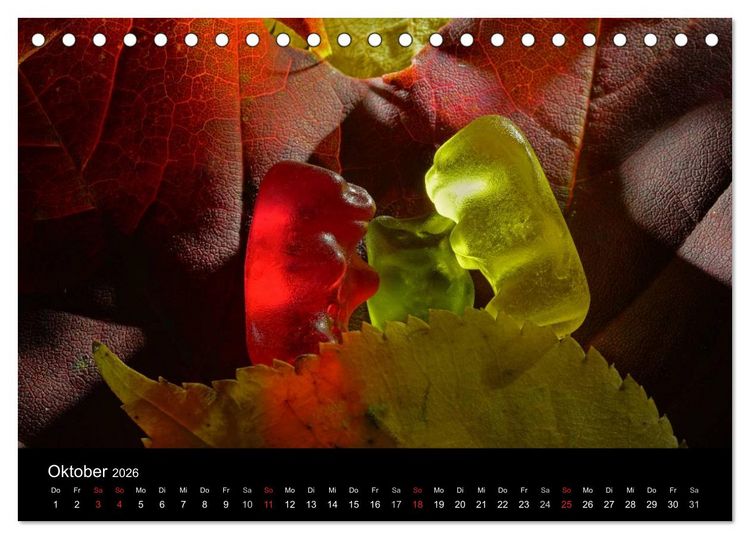 Produktbild: Die Welt der Fruchtgummis (Tischkalender 2026 DIN A5 quer), CALVENDO Monatskalender