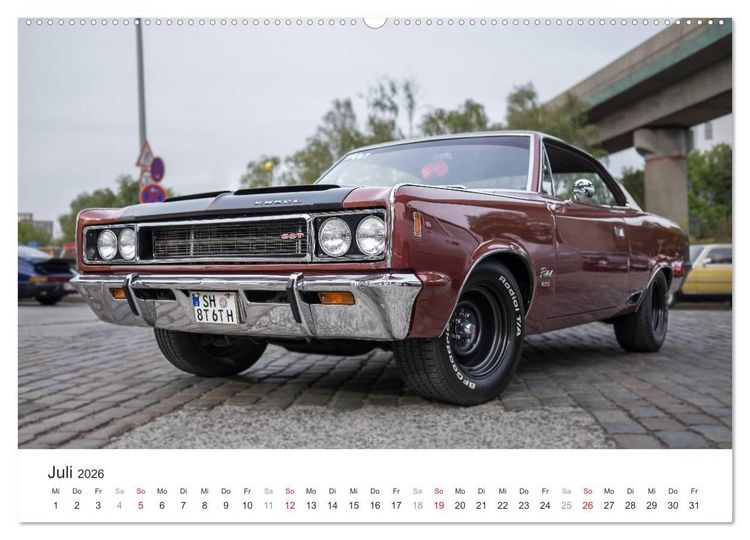 Produktbild: Amerikanische Oldtimer - Vintage US Cars auf Hamburgs Stra&szlig;en (Wandkalender 2026 DIN A2 quer), CALVENDO Monatskalender