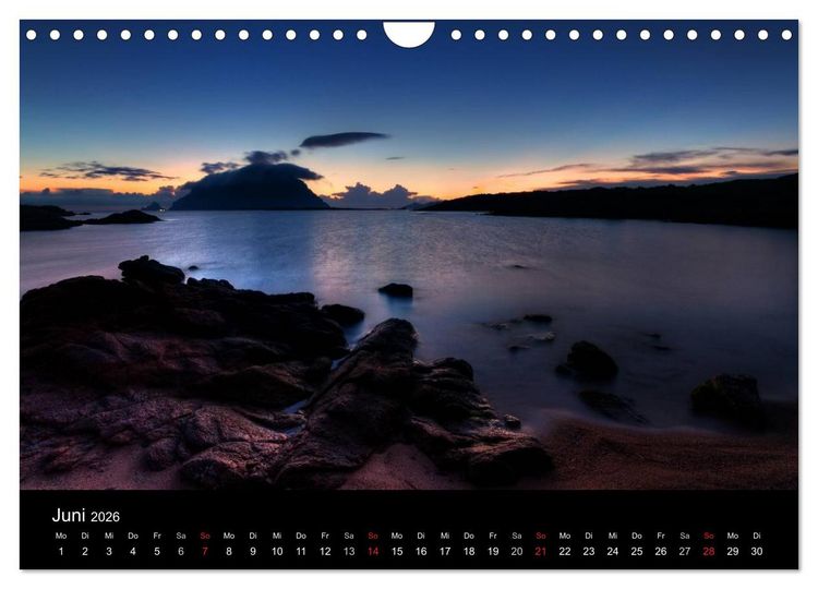 Produktbild: Sardinien / CH-Version (Wandkalender 2026 DIN A4 quer), CALVENDO Monatskalender