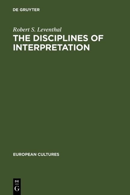 Produktbild: The Disciplines of Interpretation