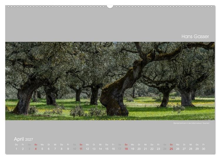 Produktbild: GROSSARTIGE LANDSCHAFTEN 2027 (Wandkalender 2027 DIN A2 quer), CALVENDO Monatskalender