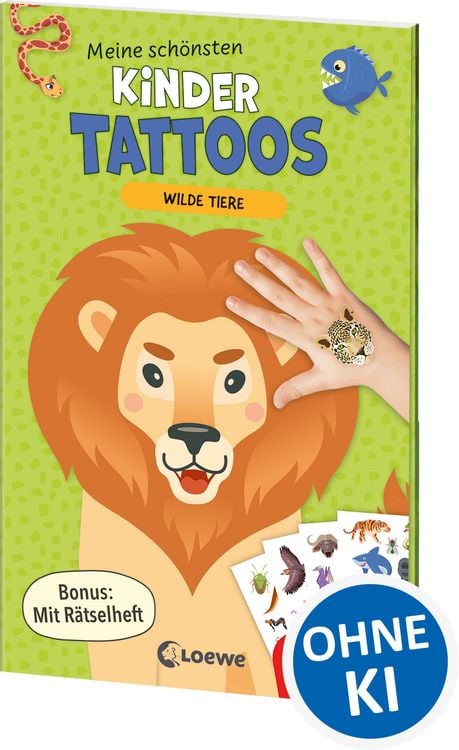 Produktbild: Meine sch&ouml;nsten Kindertattoos - Wilde Tiere