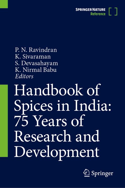 Produktbild: Handbook of Spices in India: 75 Years of Research and Development