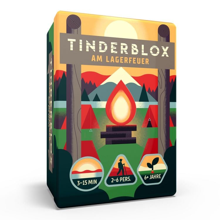Produktbild: Tinderblox &ndash; am Lagerfeuer &ndash; Geschicklichkeitsspiel (DE)