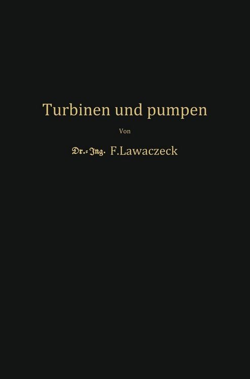 Produktbild: Turbinen und Pumpen