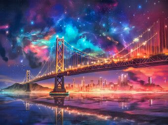 Produktbild: CALVENDO Puzzle Golden Gate Bridge, San Franzisco | 2000 Teile Lege-Gr&ouml;&szlig;e 90x67cm Foto-Puzzle f&uuml;r gl&uuml;ckliche Stunden