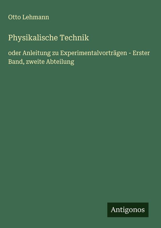 Produktbild: Physikalische Technik