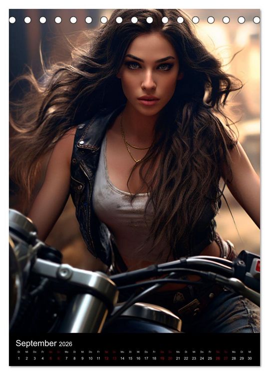 Produktbild: Riding Beauties (Tischkalender 2026 DIN A5 hoch), CALVENDO Monatskalender