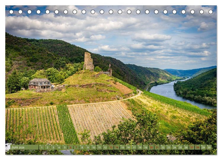 Produktbild: Mosel-Burgen (Tischkalender 2026 DIN A5 quer), CALVENDO Monatskalender