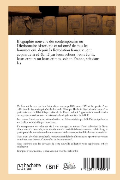 Produktbild: Dictionnaire Historique Et Raisonn&eacute; de Tous Les Hommes Depuis La R&eacute;volution Fran&ccedil;aise T.01