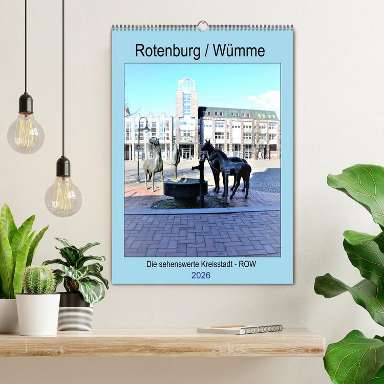 Produktbild: Rotenburg / W&uuml;mme - 2026 (Wandkalender 2026 DIN A2 hoch), CALVENDO Monatskalender