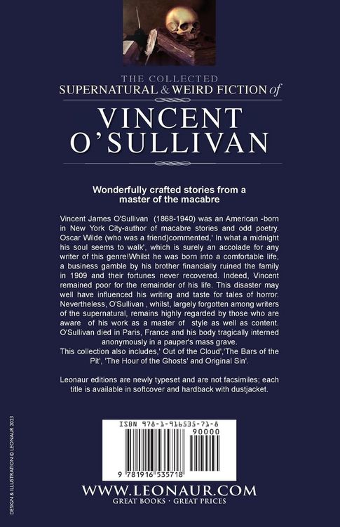Produktbild: The Collected Supernatural and Weird Fiction of Vincent O'Sullivan