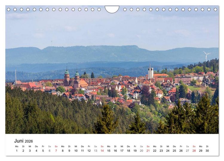Produktbild: Freudenstadt im Schwarzwald ... ganz einfach sch&ouml;n (Wandkalender 2026 DIN A4 quer), CALVENDO Monatskalender