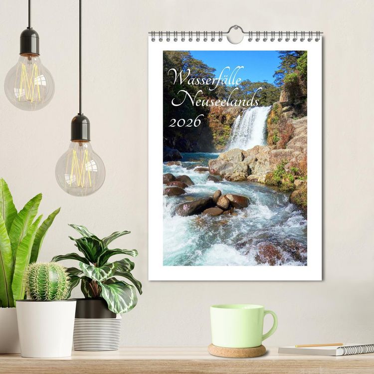 Produktbild: Wasserf&auml;lle Neuseelands (Wandkalender 2026 DIN A4 hoch), CALVENDO Monatskalender