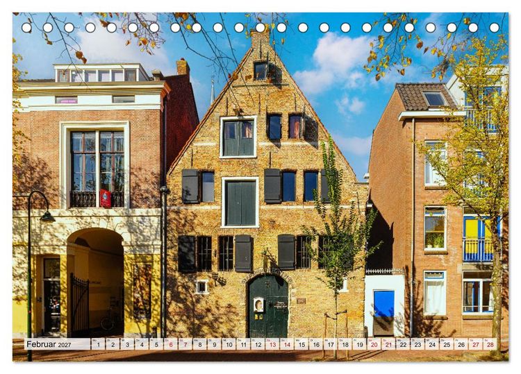 Produktbild: Ein Blick auf Delft (Tischkalender 2027 DIN A5 quer), CALVENDO Monatskalender