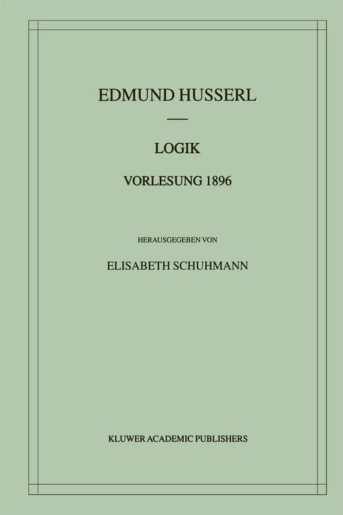 Produktbild: Logik Vorlesung 1896