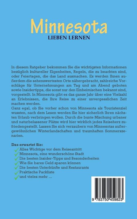 Produktbild: Minnesota lieben lernen: Der perfekte Reisef&uuml;hrer f&uuml;r einen unvergesslichen Aufenthalt in Minnesota inkl. Insider-Tipps und Packliste
