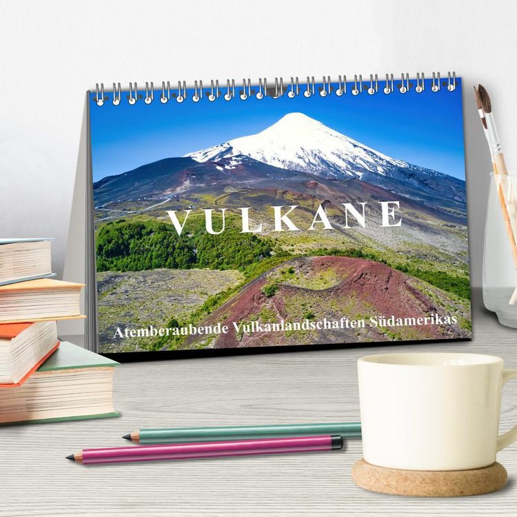 Produktbild: VULKANE: Atemberaubende Vulkanlandschaften S&uuml;damerikas (Tischkalender 2026 DIN A5 quer), CALVENDO Monatskalender