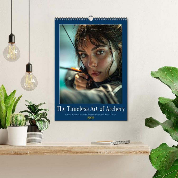 Produktbild: The Timeless Art of Archery (Wall Calendar 2026 DIN A3 portrait), CALVENDO 12 Month Wall Calendar