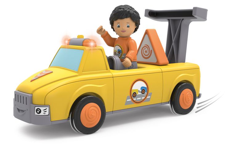 Produktbild: SIKU 0123 - Toddys Chris Carry, Abschleppwagen mit Figur, Click&Play