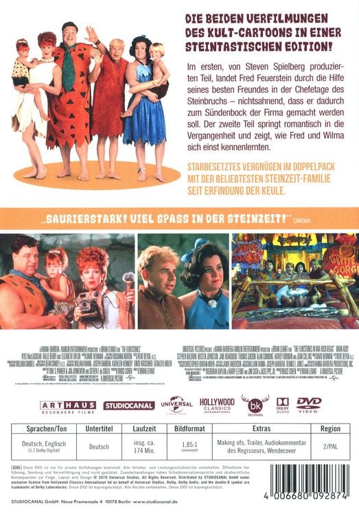 Produktbild: Die Flintstones - Familie Feuerstein - Flintstones in Viva Rock Vegas [2 DVDs]