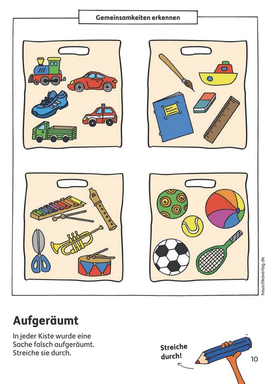 Produktbild: Kindergartenblock ab 4 Jahre - Gemeinsamkeiten & Unterschiede