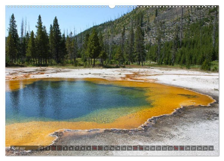 Produktbild: Farben des Yellowstone National Park 2027 (Wandkalender 2027 DIN A2 quer), CALVENDO Monatskalender