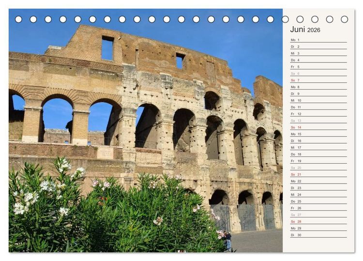 Produktbild: Rom - Die Ewige Stadt (Tischkalender 2026 DIN A5 quer), CALVENDO Monatskalender