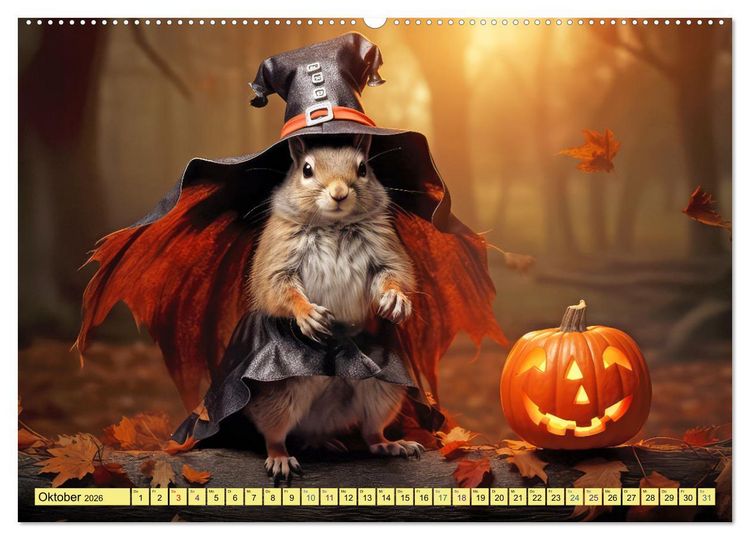Produktbild: Eichh&ouml;rnchen im Erlebnishunger (Wandkalender 2026 DIN A2 quer), CALVENDO Monatskalender