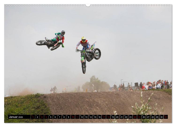 Produktbild: Moto Cross (hochwertiger Premium Wandkalender 2026 DIN A2 quer), Kunstdruck in Hochglanz