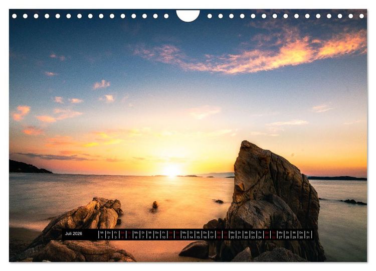 Produktbild: Urlaub Pur, 12 Str&auml;nde aus 12 L&auml;ndern (Wandkalender 2026 DIN A4 quer), CALVENDO Monatskalender