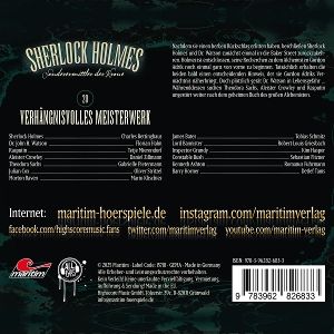 Produktbild: Sherlock Holmes - Sonderermittler der Krone - Verh&auml;ngnisvolles Meisterwerk,1 Audio-CD